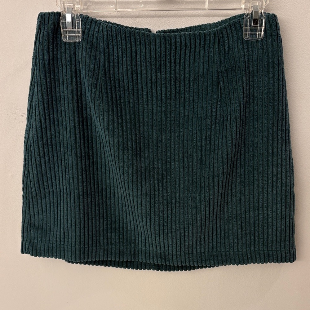 Lulu's green Corduroy Mini Skirt